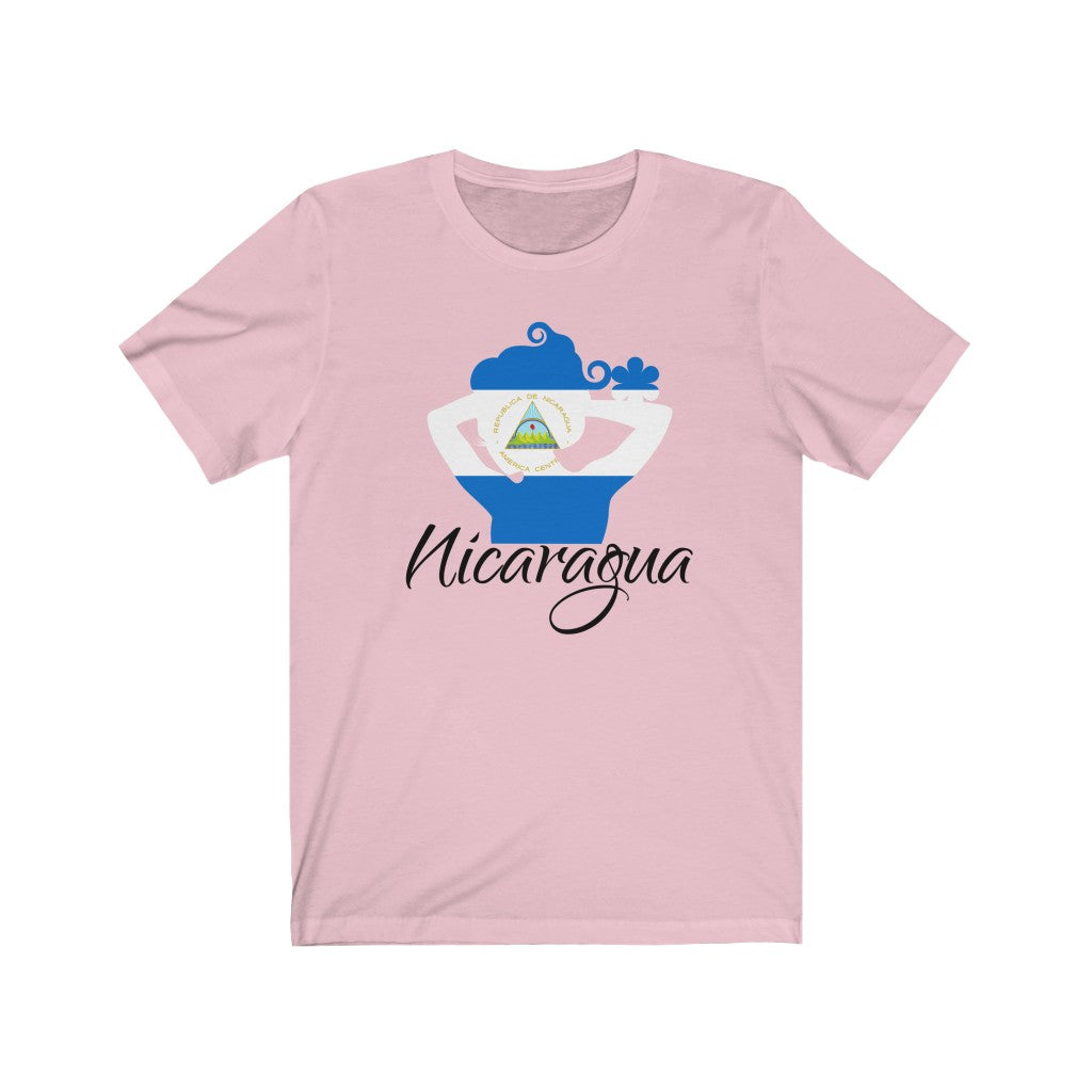 Nicaragua Lady Flag Premium Tee 1 - Unisex
