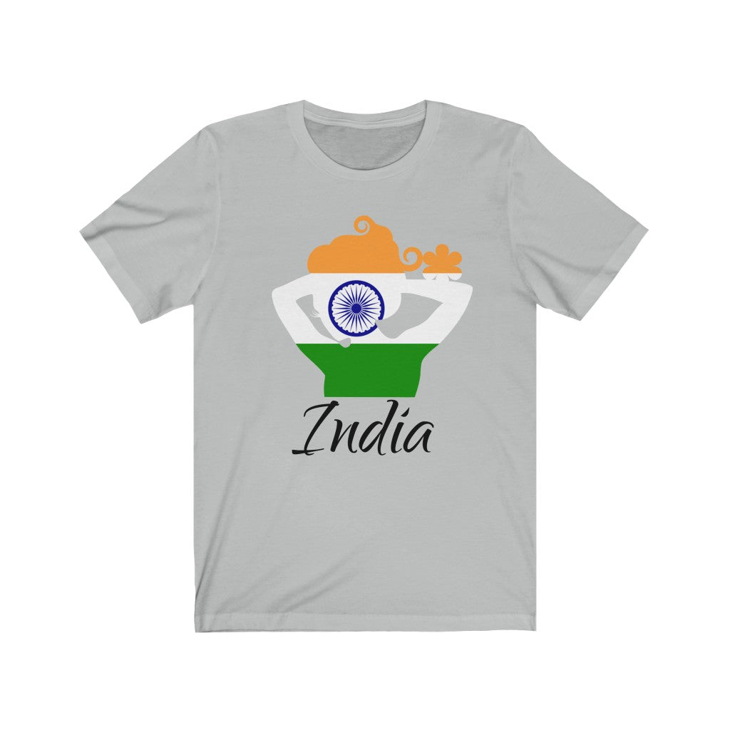 India Lady Flag Premium Tee 1 - Unisex
