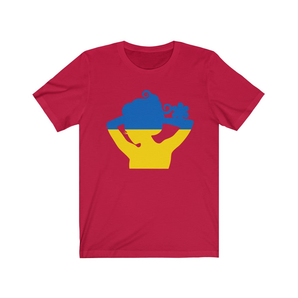 Ukraine Lady Flag Premium Tee - Unisex