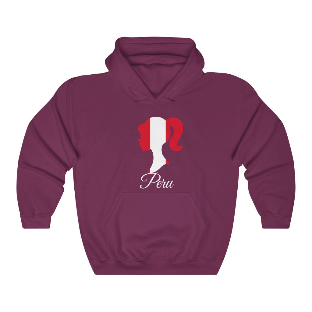 Peru Girl Flag Hoodie Sweatshirt 2 - Unisex
