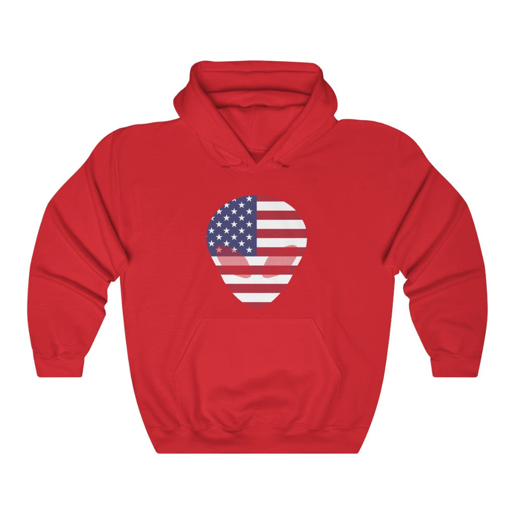 United States Alien Flag Hoodie Sweatshirt - Unisex