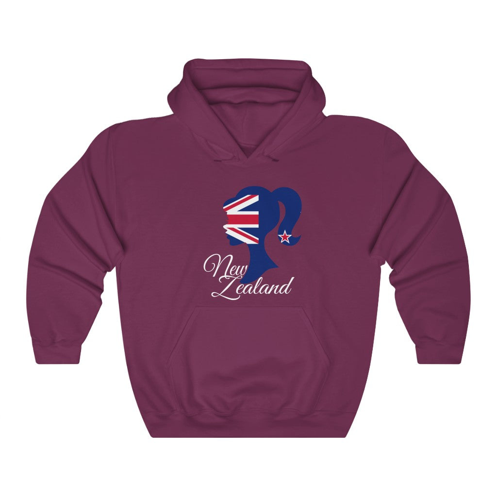 New Zealand Girl Flag Hoodie Sweatshirt 2 - Unisex