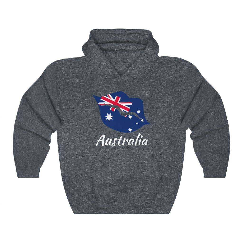 Australia Lips Flag Hoodie Sweatshirt 2 - Unisex