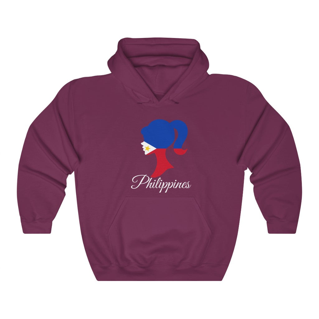 Philippines Girl Flag Hoodie Sweatshirt 2 - Unisex