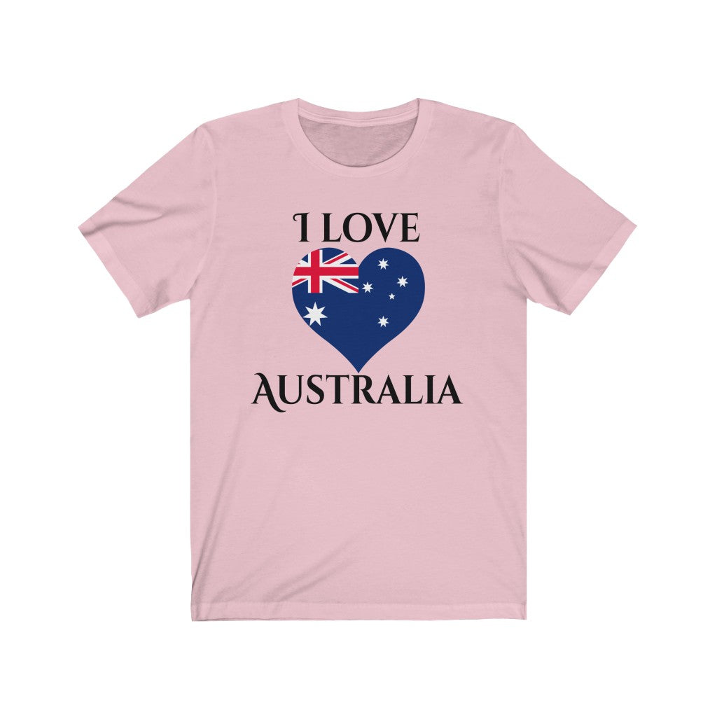 Australia Heart Flag Premium Tee 1 - Unisex