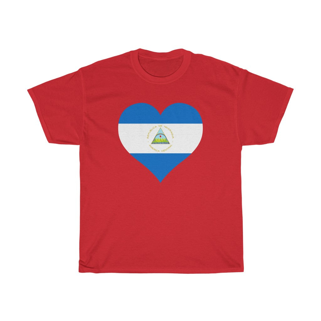 Nicaragua Heart Flag Standard Tee - Unisex