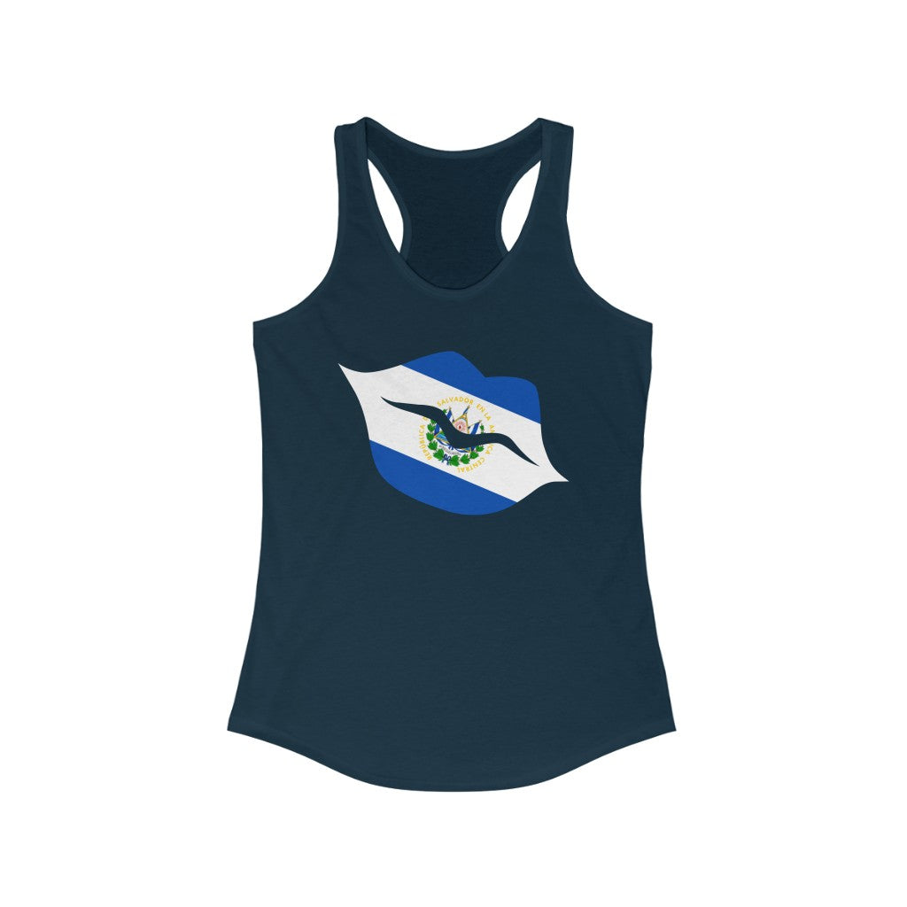 El Salvador Lips Flag Tank - Women