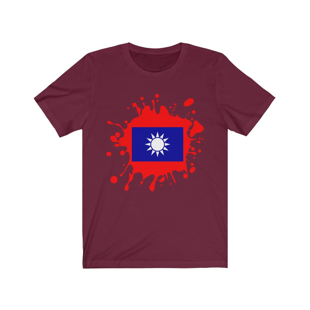 Republic of China (Taiwan) Splat Flag Premium Tee - Unisex