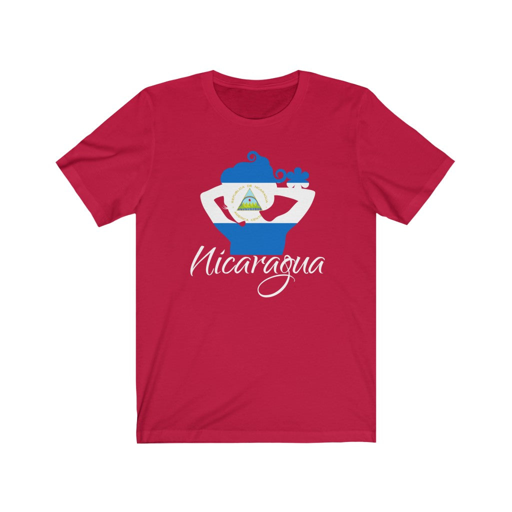 Nicaragua Lady Flag Premium Tee 2 - Unisex
