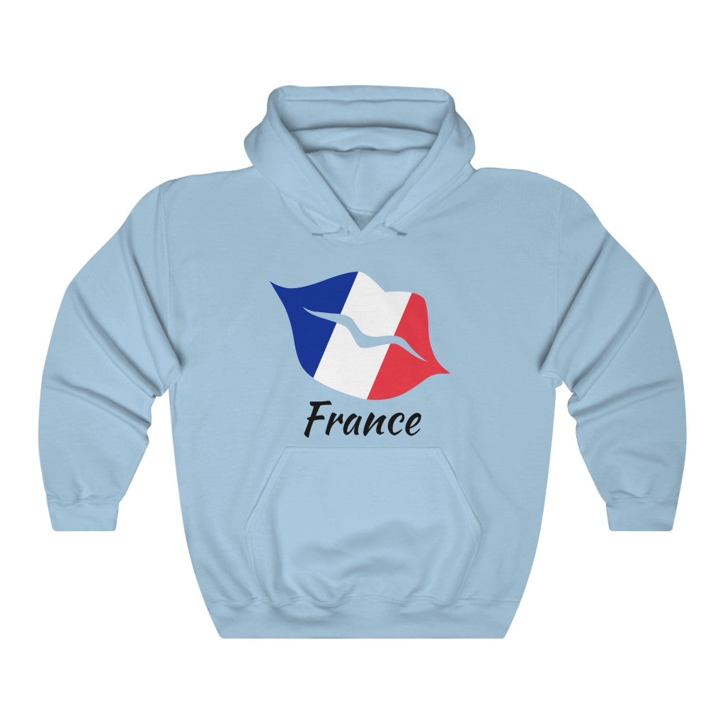 France Lips Flag Hoodie Sweatshirt 1 - Unisex