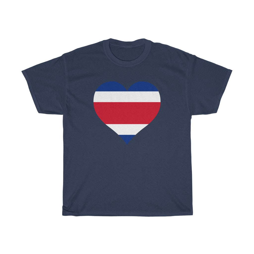 Costa Rica Heart Flag Standard Tee - Unisex