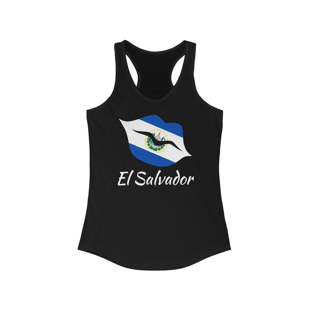 El Salvador Lips Flag Tank 2 - Women