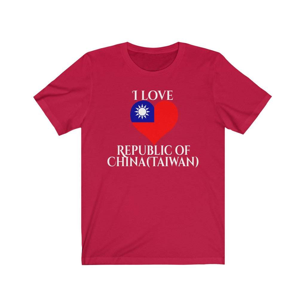 Republic of China - Taiwan Heart Flag Premium Tee 2 - Unisex