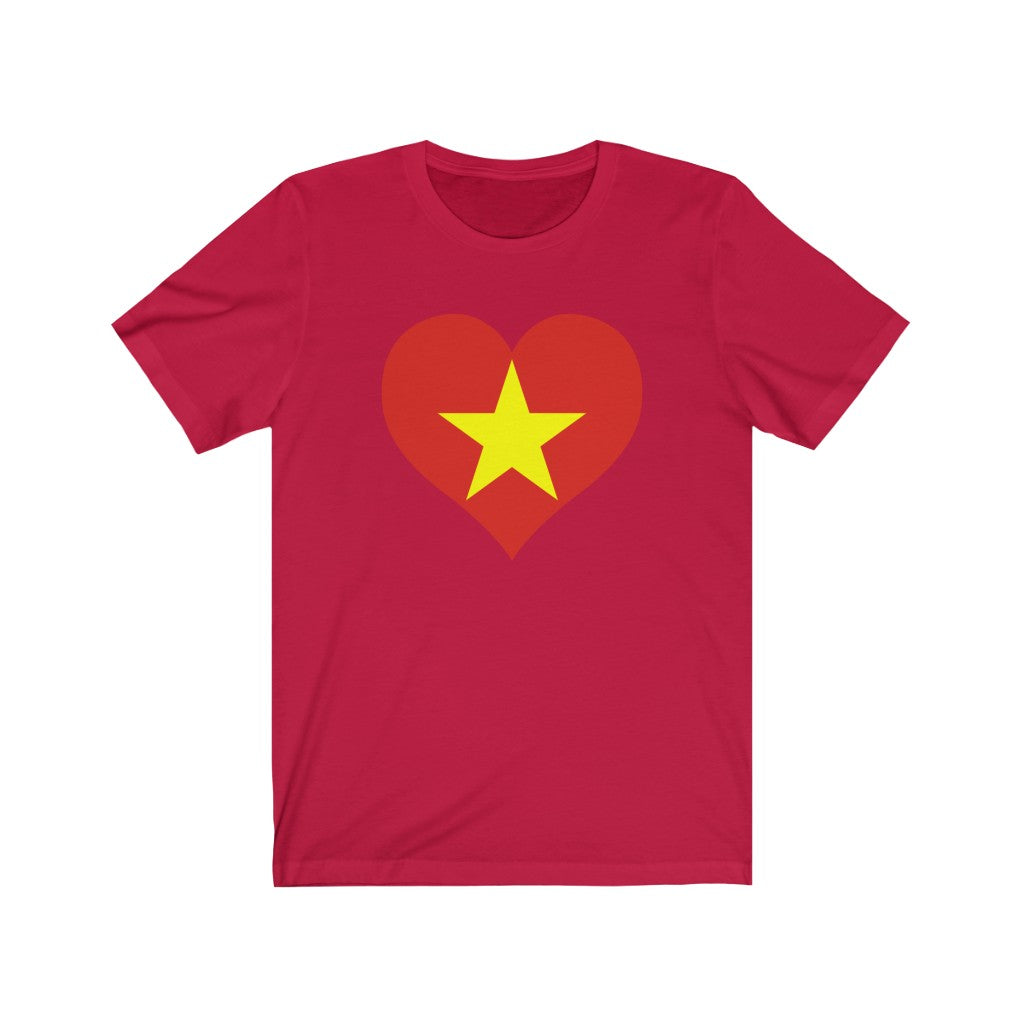 Vietnam Heart Flag Premium Tee - Unisex