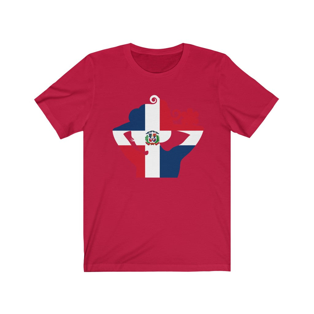 Dominican Republic Lady Flag Premium Tee - Unisex