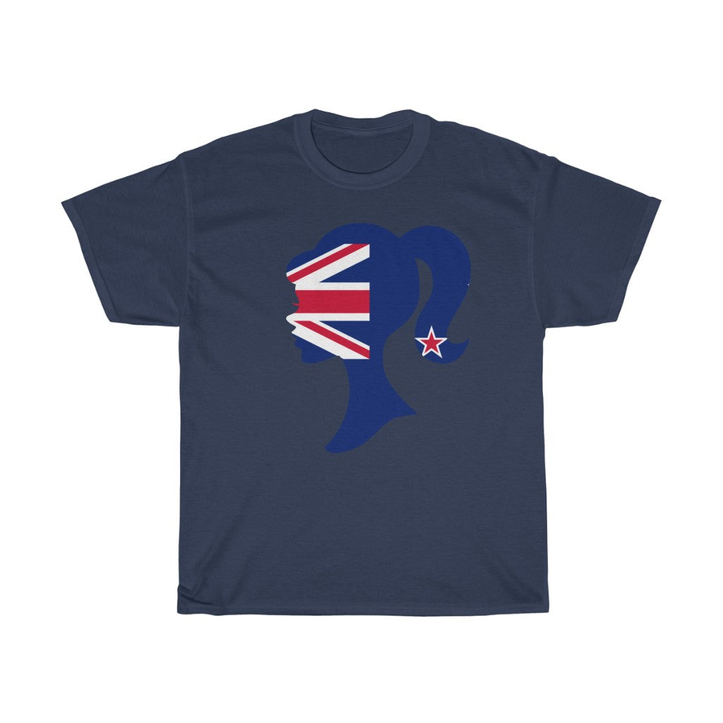 New Zealand Girl Flag Standard Tee - Unisex