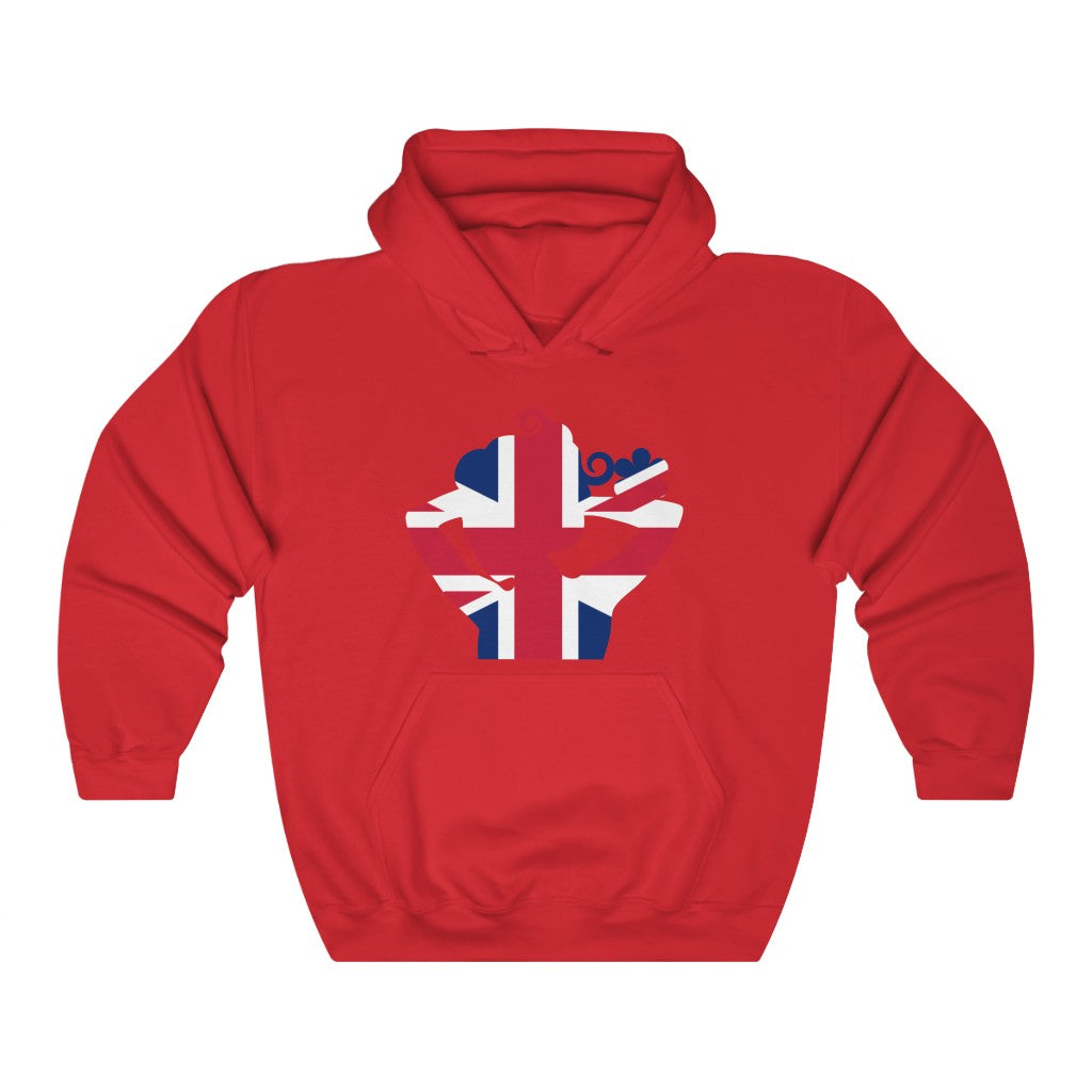 United Kingdom Lady Flag Hoodie Sweatshirt - Unisex