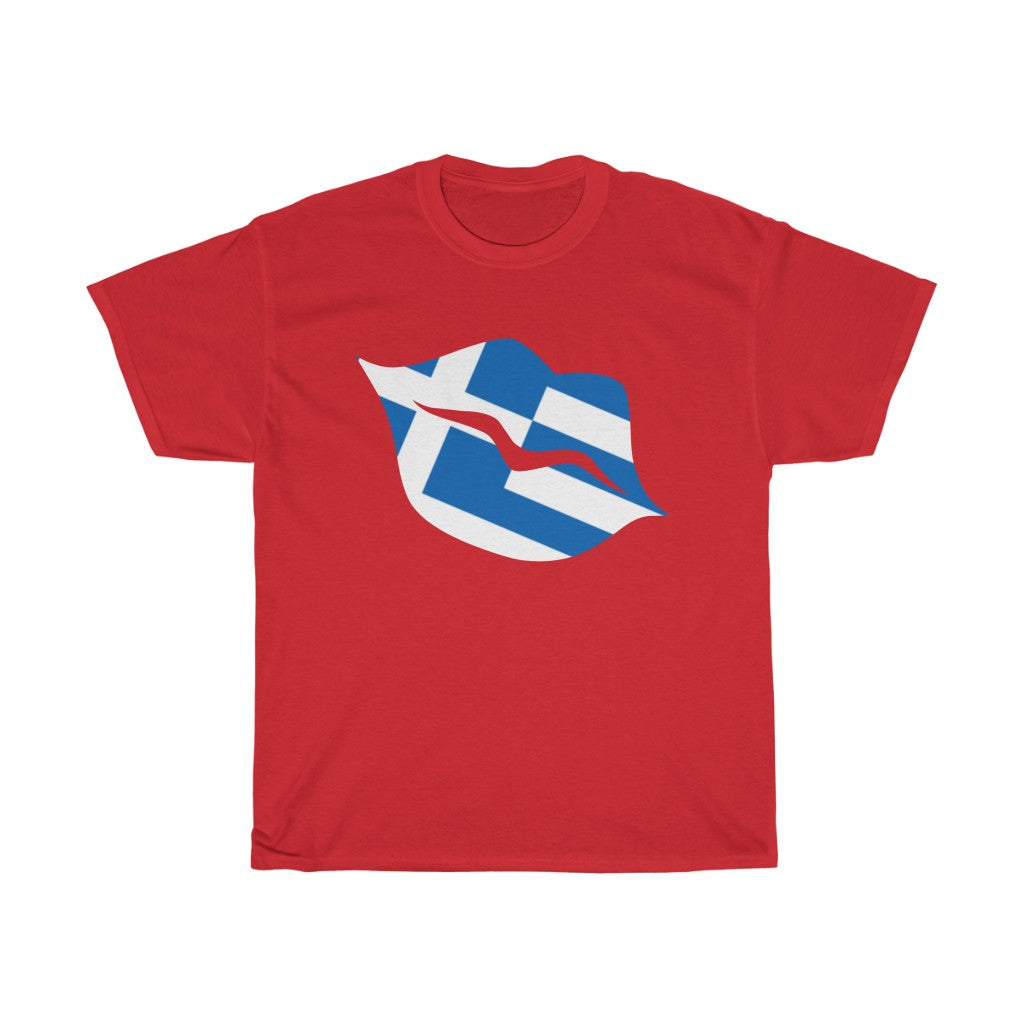 Greece Lips Flag Standard Tee - Unisex