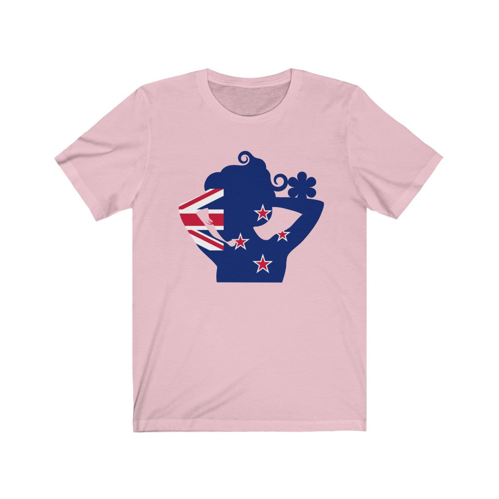 New Zealand Lady Flag Premium Tee - Unisex
