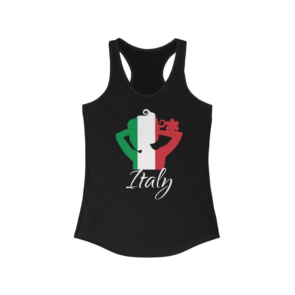 Italy Lady Flag Tank 2 - Women