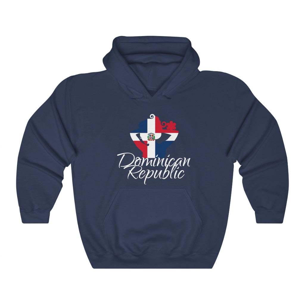 Dominican Republic Lady Flag Hoodie Sweatshirt 4 - Unisex