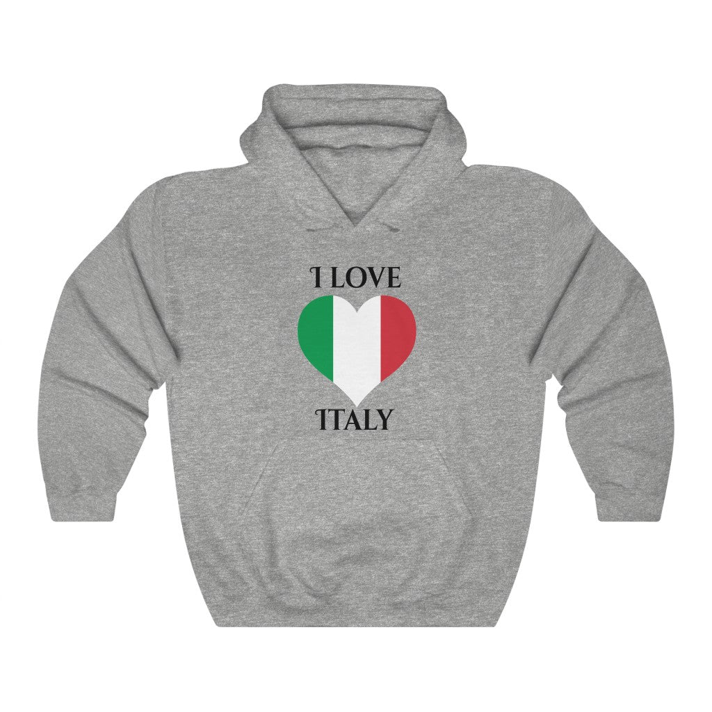 Italy Heart Flag Hoodie Sweatshirt 1 - Unisex