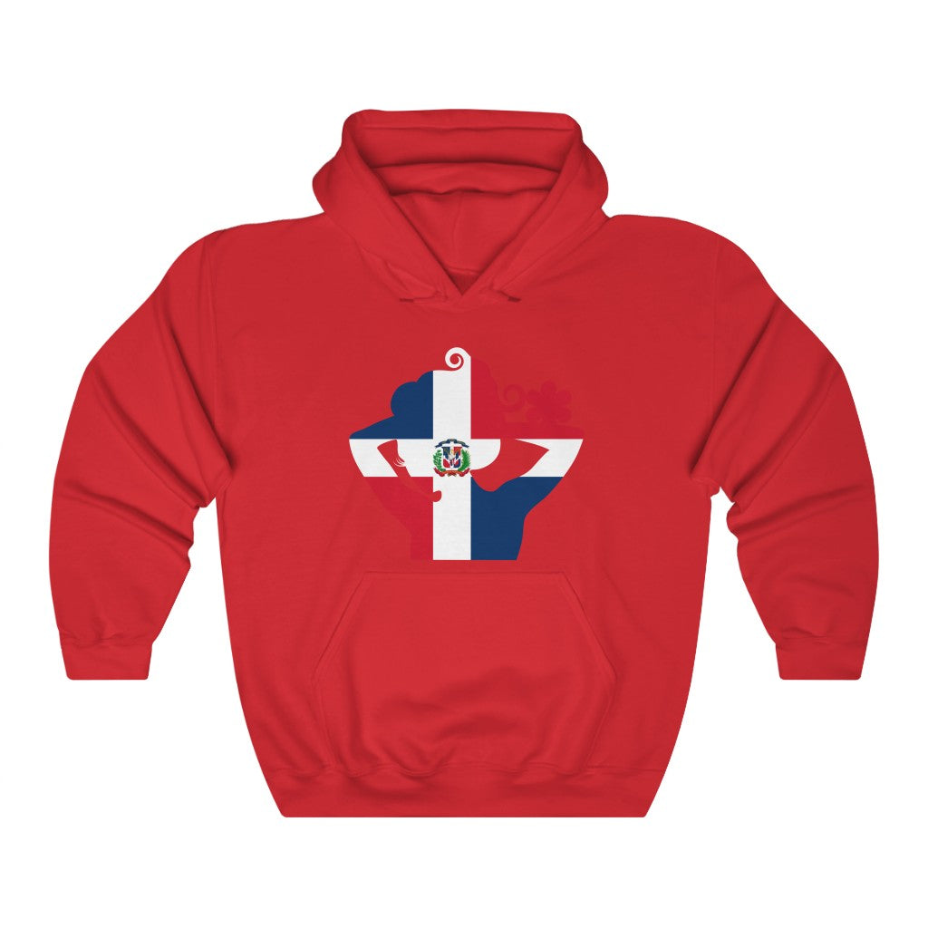 Dominican Republic Lady Flag Hoodie Sweatshirt - Unisex