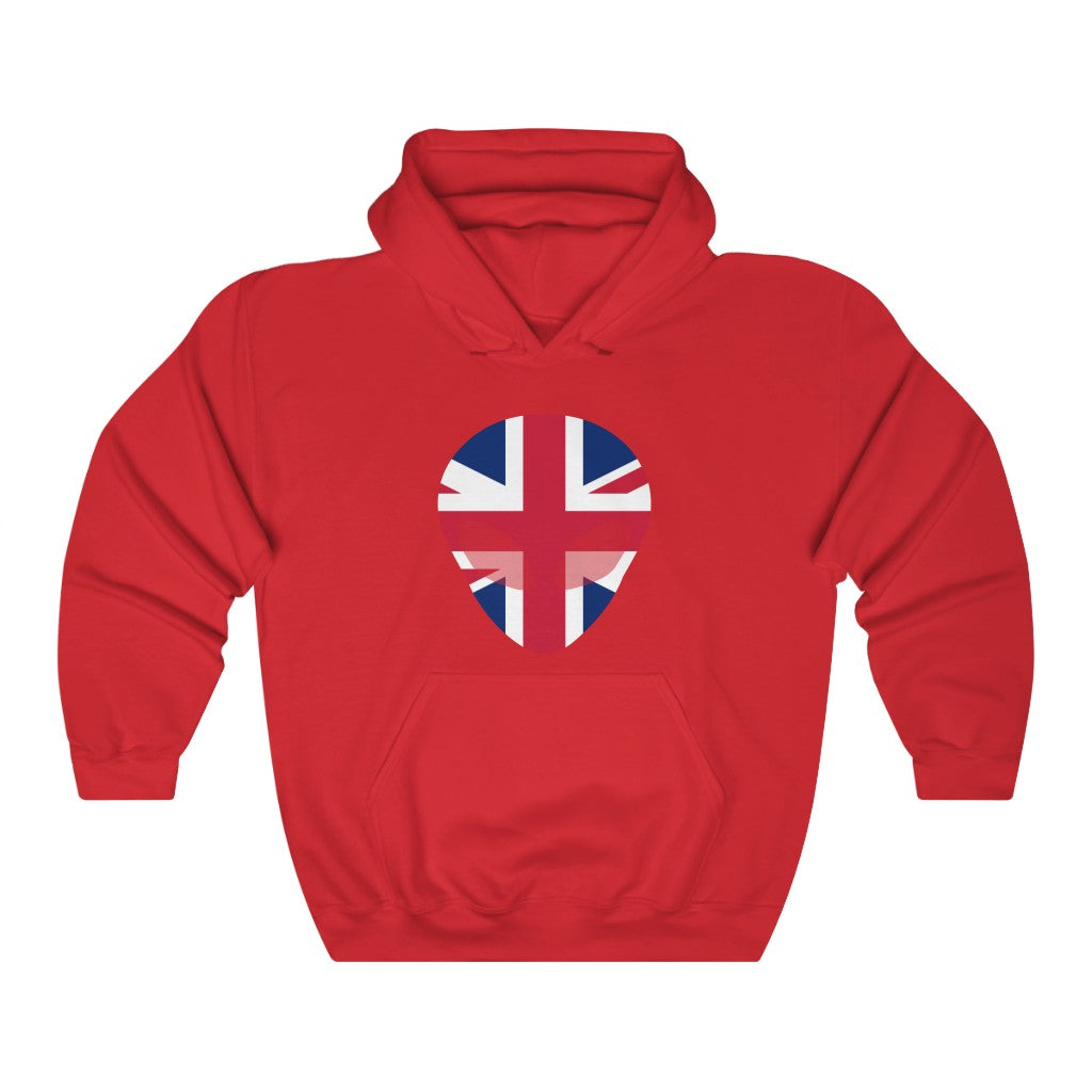 United Kingdom Alien Flag Hoodie Sweatshirt - Unisex