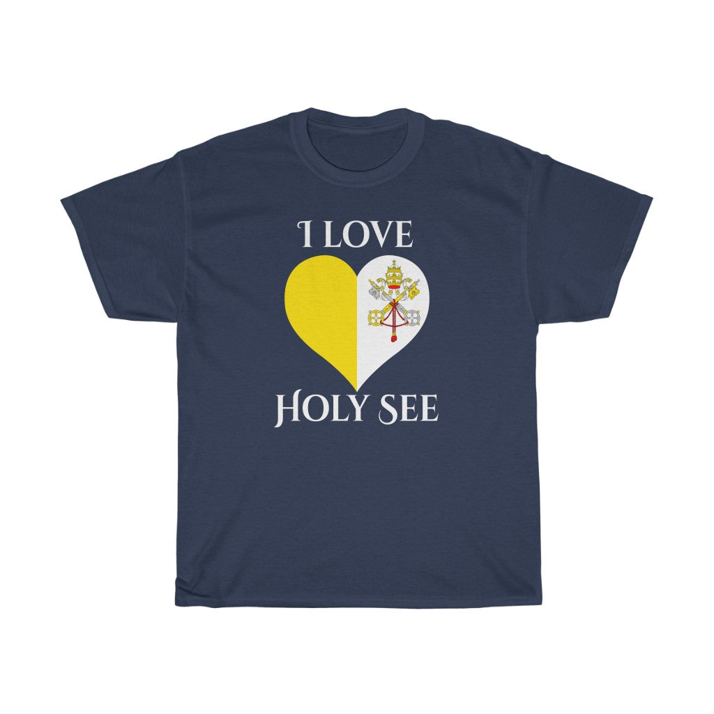 Holy See Heart Flag Standard Tee 2 - Unisex