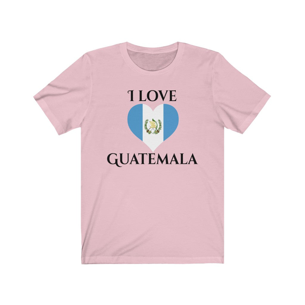 Guatemala Heart Flag Premium Tee 1 - Unisex