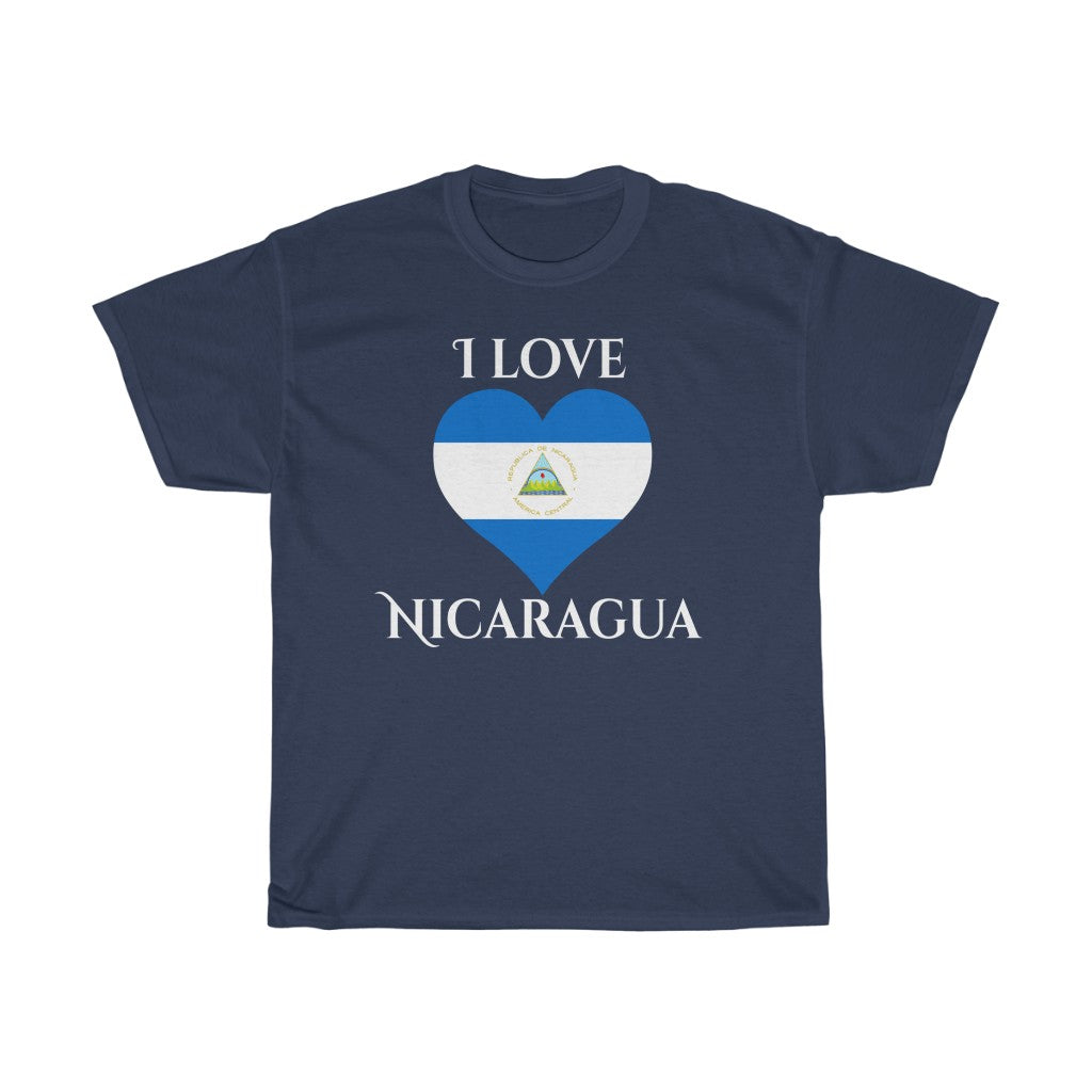 Nicaragua Heart Flag Standard Tee 2 - Unisex