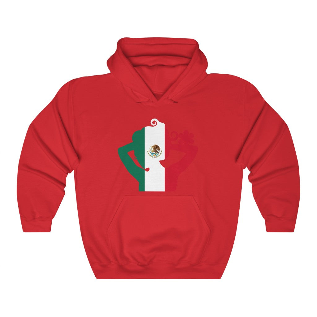 Mexico Lady Flag Hoodie Sweatshirt - Unisex