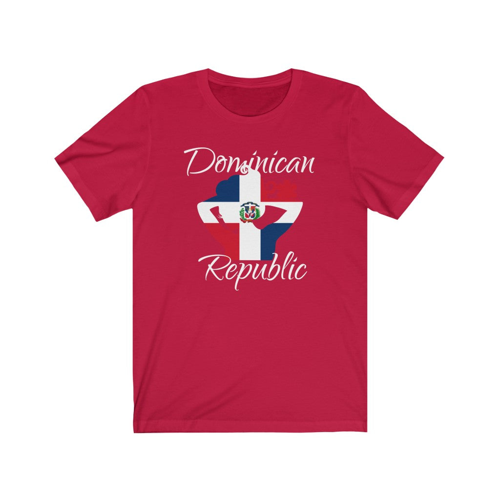 Dominican Republic Lady Flag Premium Tee 2 - Unisex