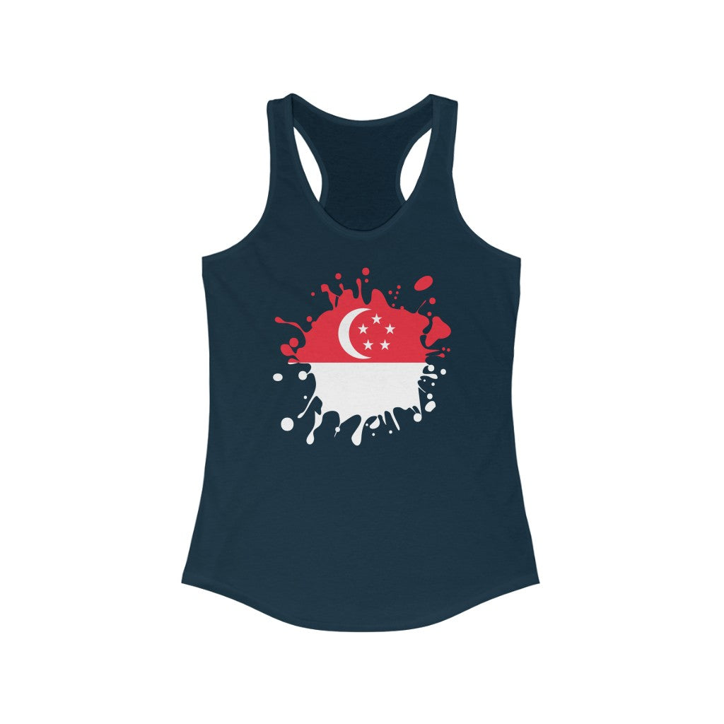 Singapore Splat Flag Tank - Women