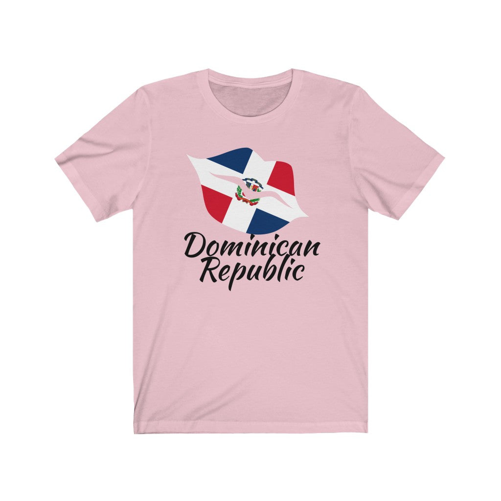 Dominican Republic Lips Flag Premium Tee 1 - Unisex