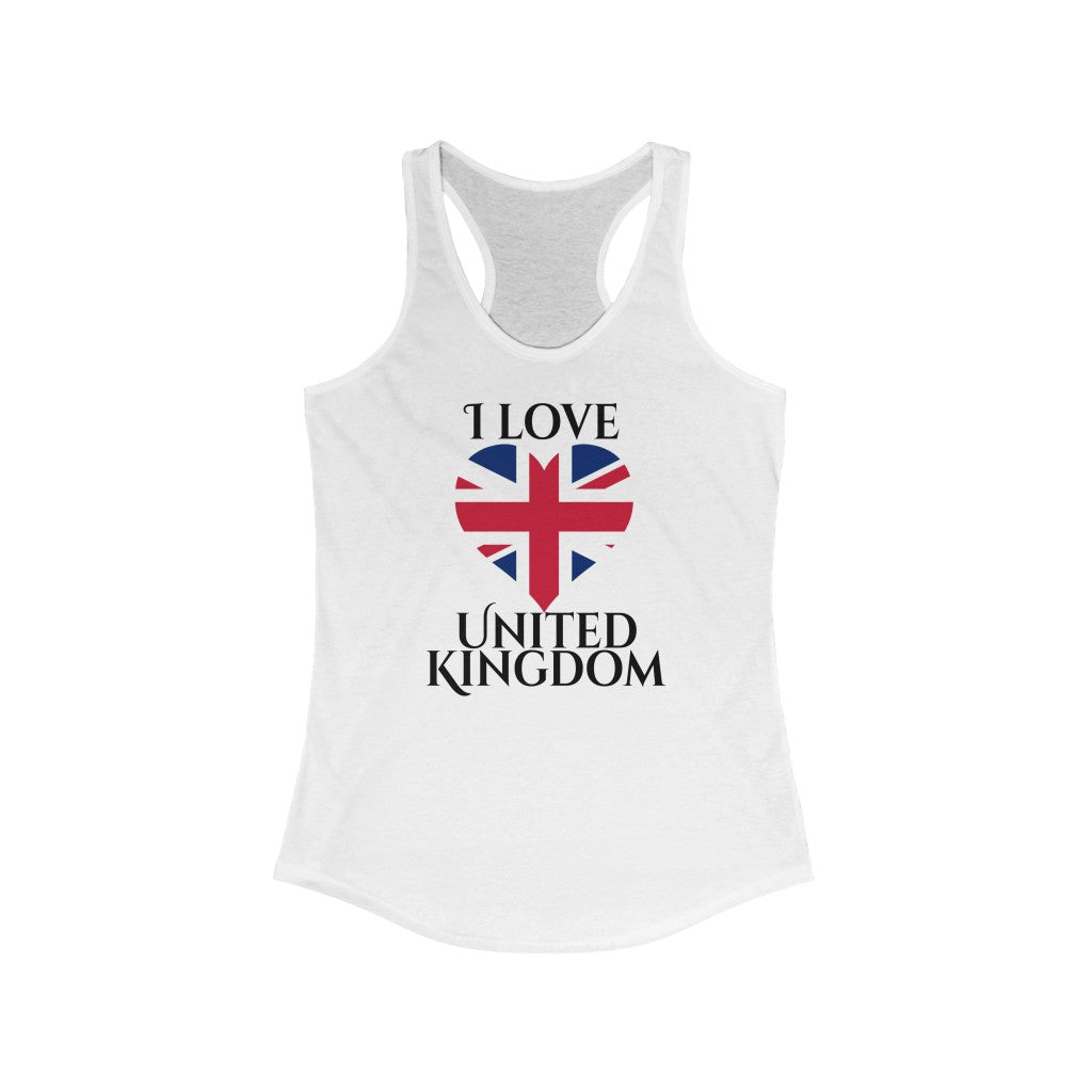 United Kingdom Heart Flag Tank 1 - Women