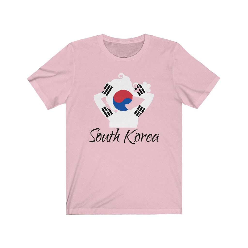 South Korea Lady Flag Premium Tee 1 - Unisex