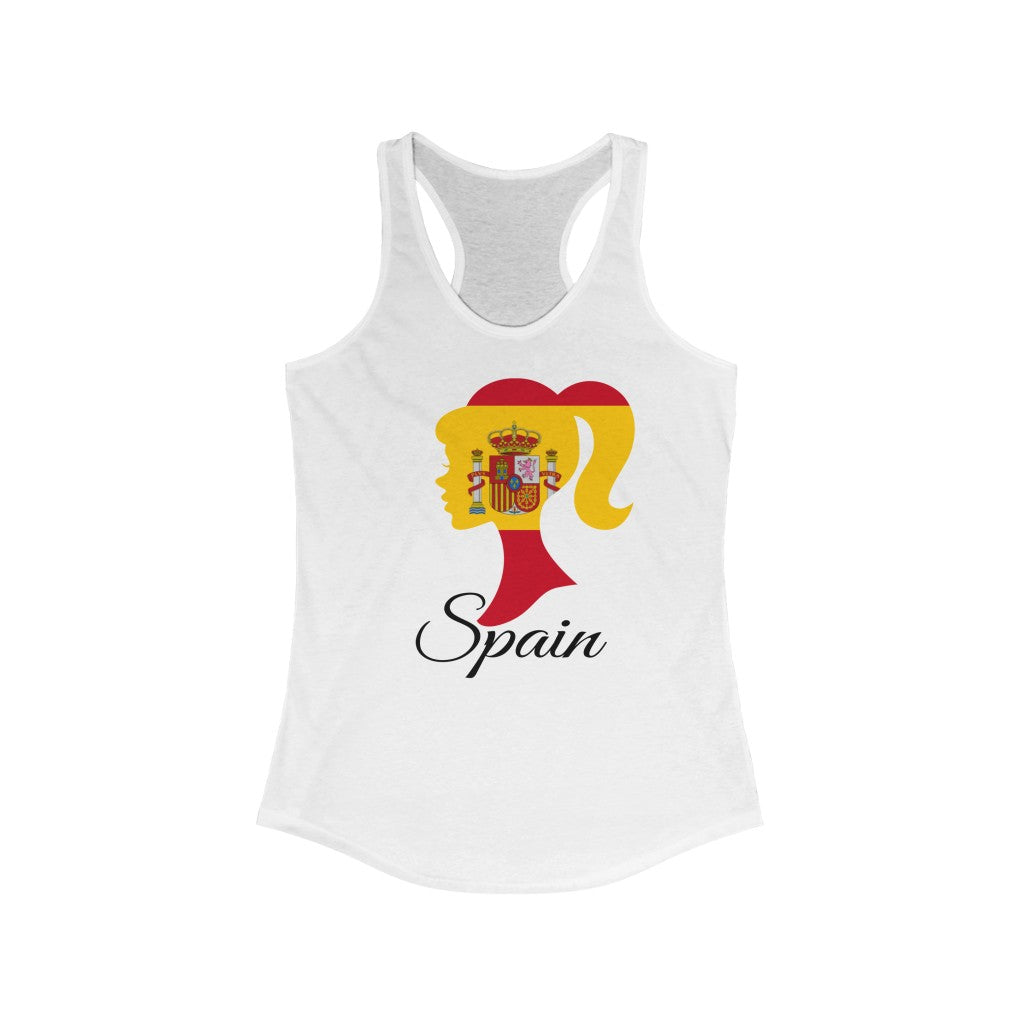 Spain Girl Flag Tank 1 - Women