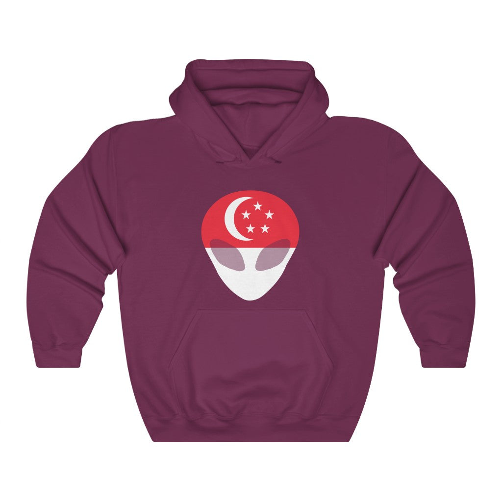 Singapore Alien Flag Hoodie Sweatshirt - Unisex