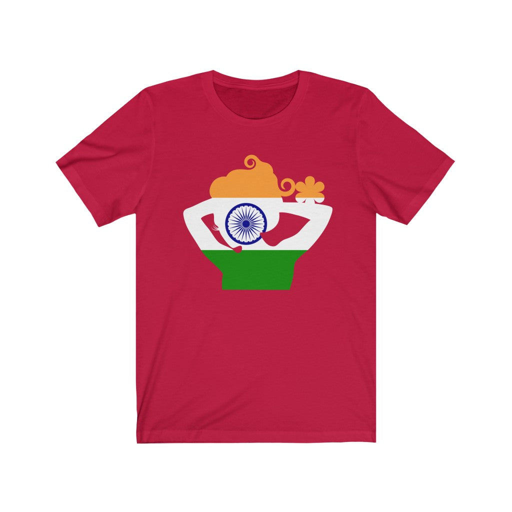 India Lady Flag Premium Tee - Unisex