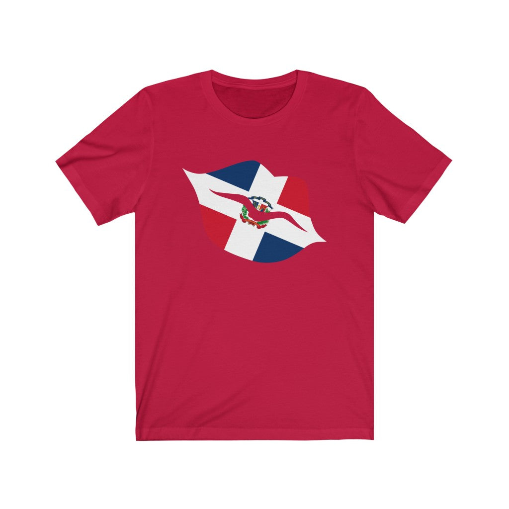 Dominican Republic Lips Flag Premium Tee - Unisex