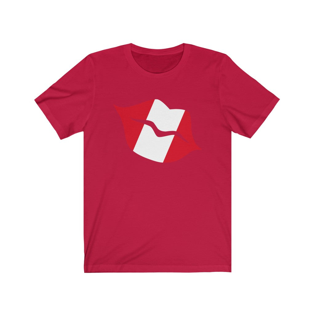 Peru Lips Flag Premium Tee - Unisex