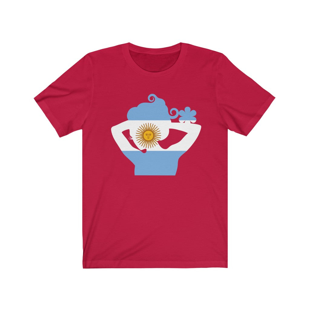 Argentina Lady Flag Premium Tee - Unisex