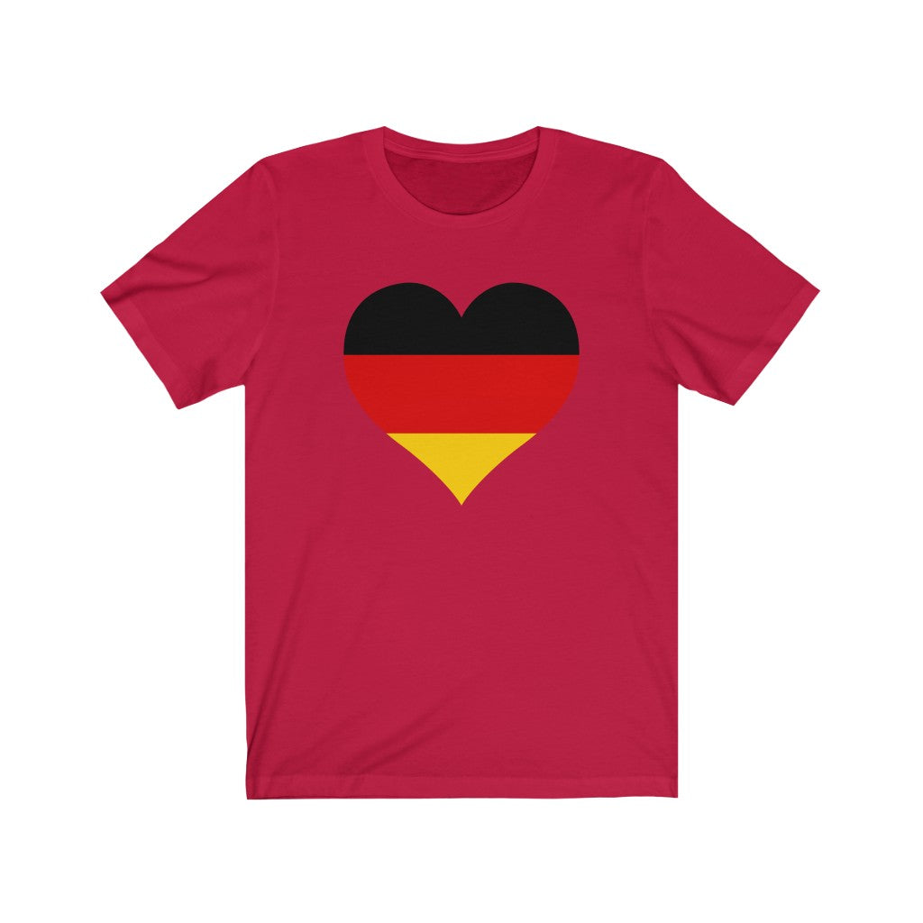 Germany Heart Flag Premium Tee - Unisex
