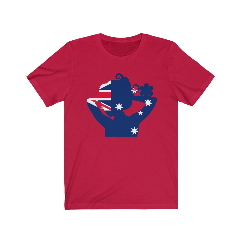 Australia Lady Flag Premium Tee - Unisex