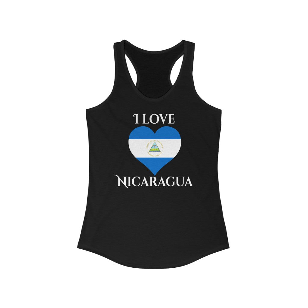 Nicaragua Heart Flag Tank 2 - Women