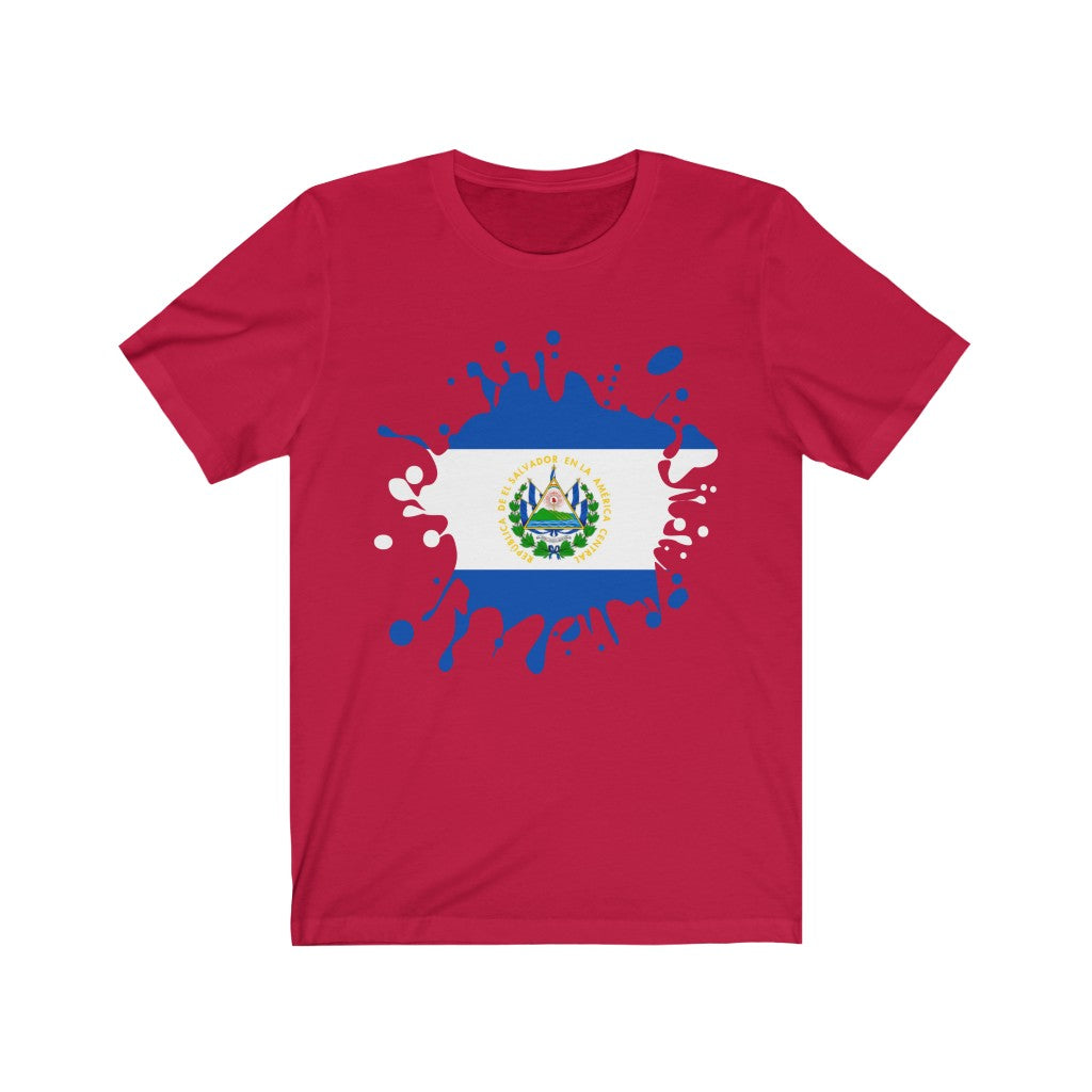 El Salvador Splat Flag Premium Tee - Unisex