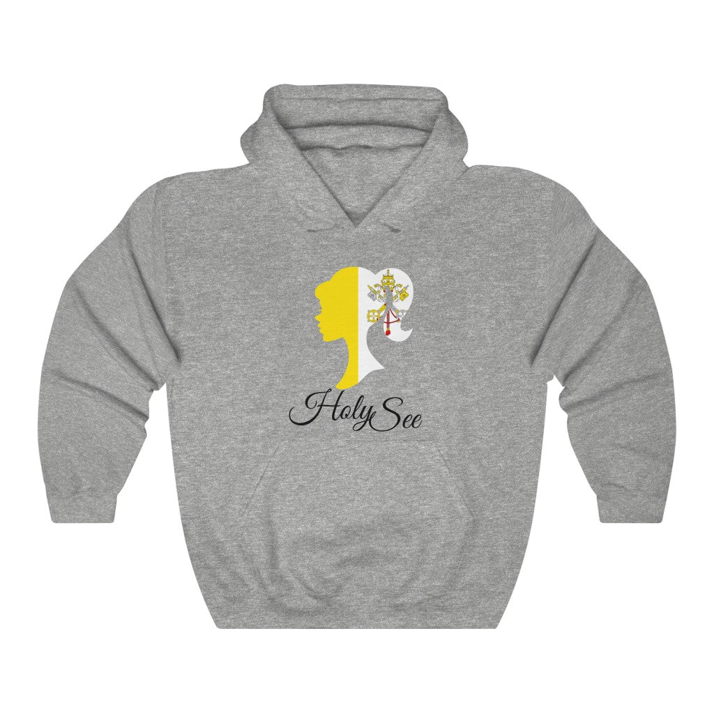Holy See Girl Heart Flag Hoodie Sweatshirt 1 - Unisex