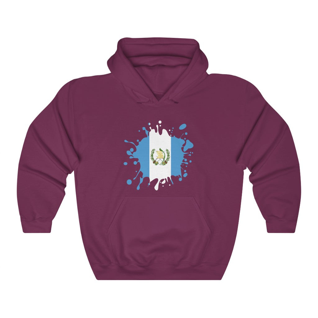 Guatemala Splat Flag Hoodie Sweatshirt - Unisex