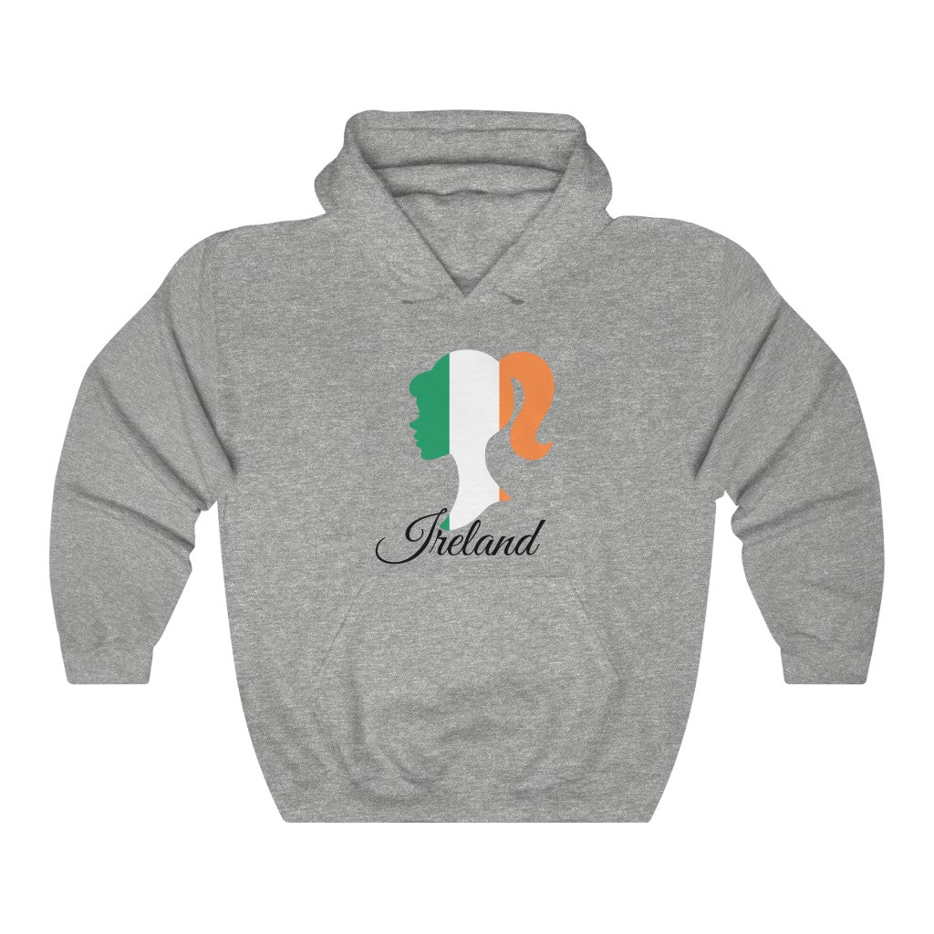 Ireland Girl Flag Hoodie Sweatshirt 1 - Unisex